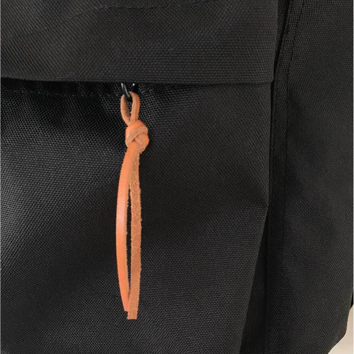 無印良品 リュックサック 黒 リメイクあり