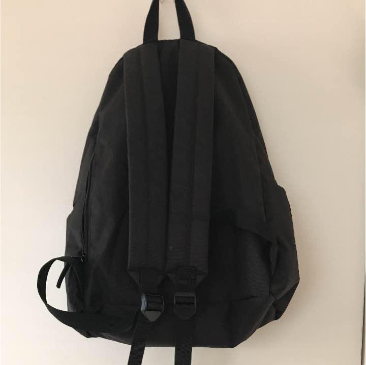 無印良品 リュックサック 黒 リメイクあり