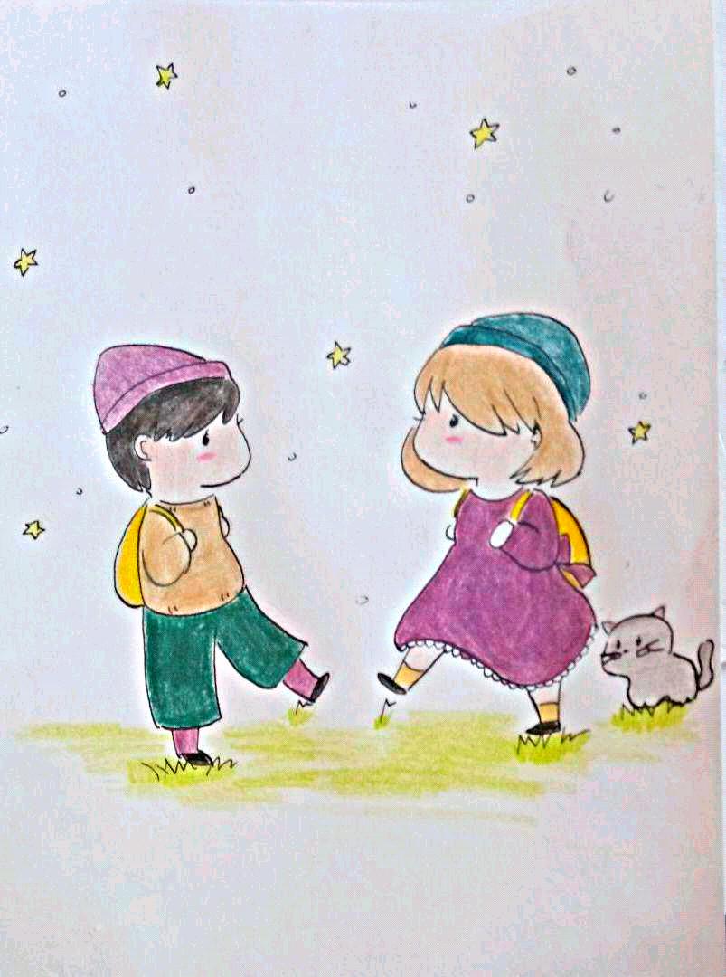メルカリ - ハンドメイドポストカード ハンドメイド絵葉書 カップル