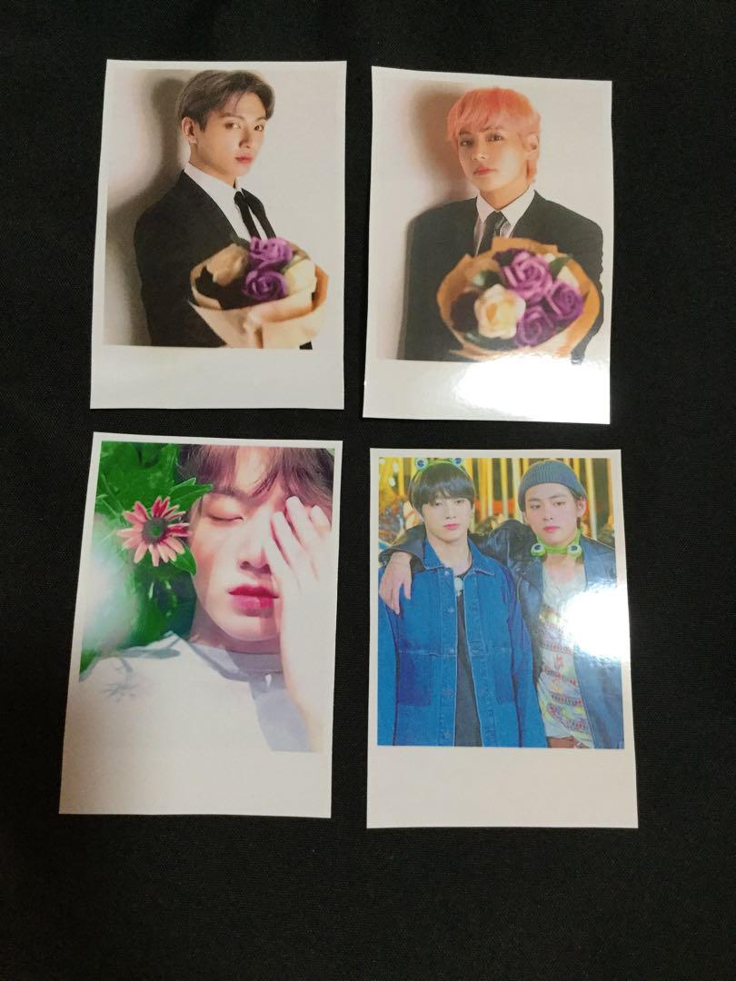 BTS グクテテ チェキ風写真セット