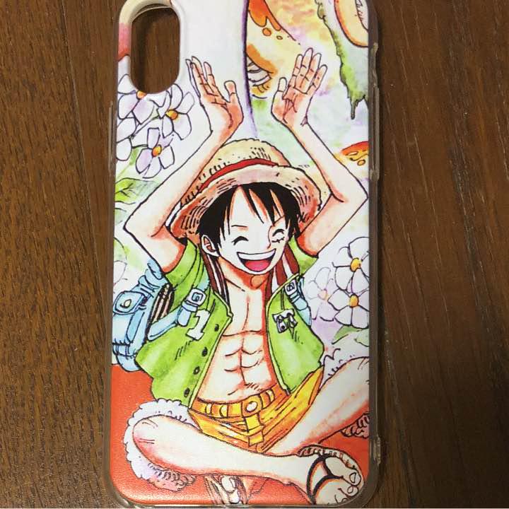 iPhone X シリコンケース ワンピース ルフィイラスト