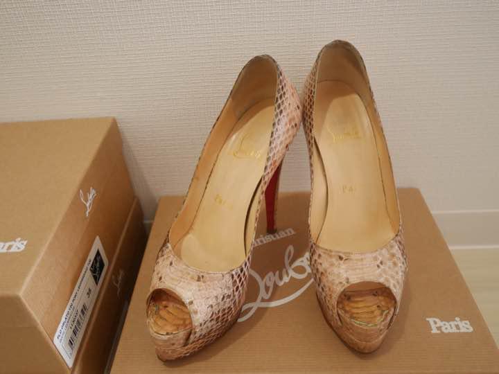 クリスチャンルブタン ヒール パンプス ピンク