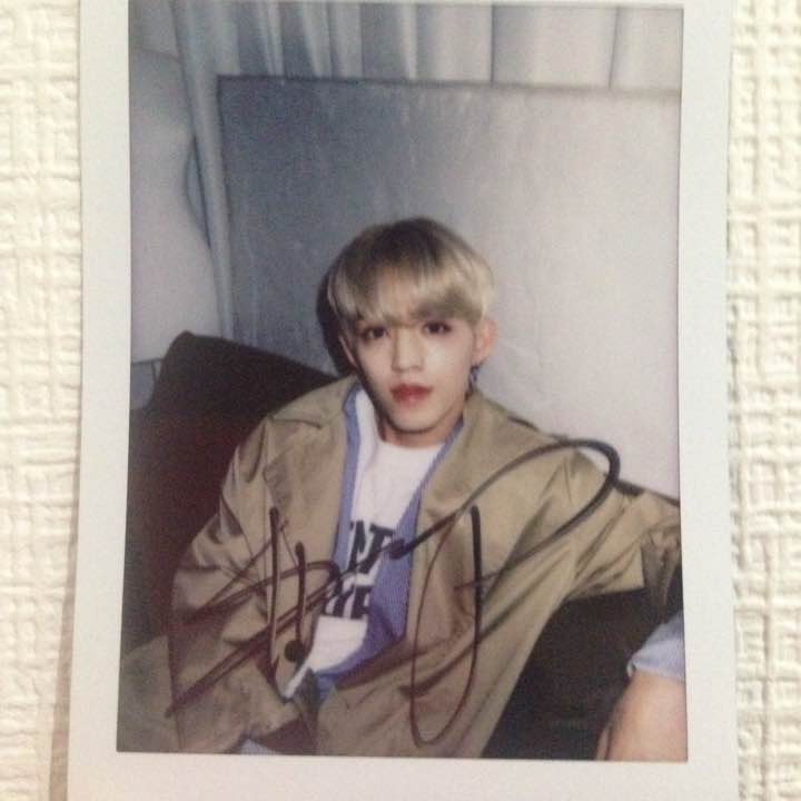 Scoups signed polaroid