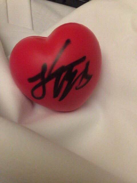 Red Signed Heart Ball
