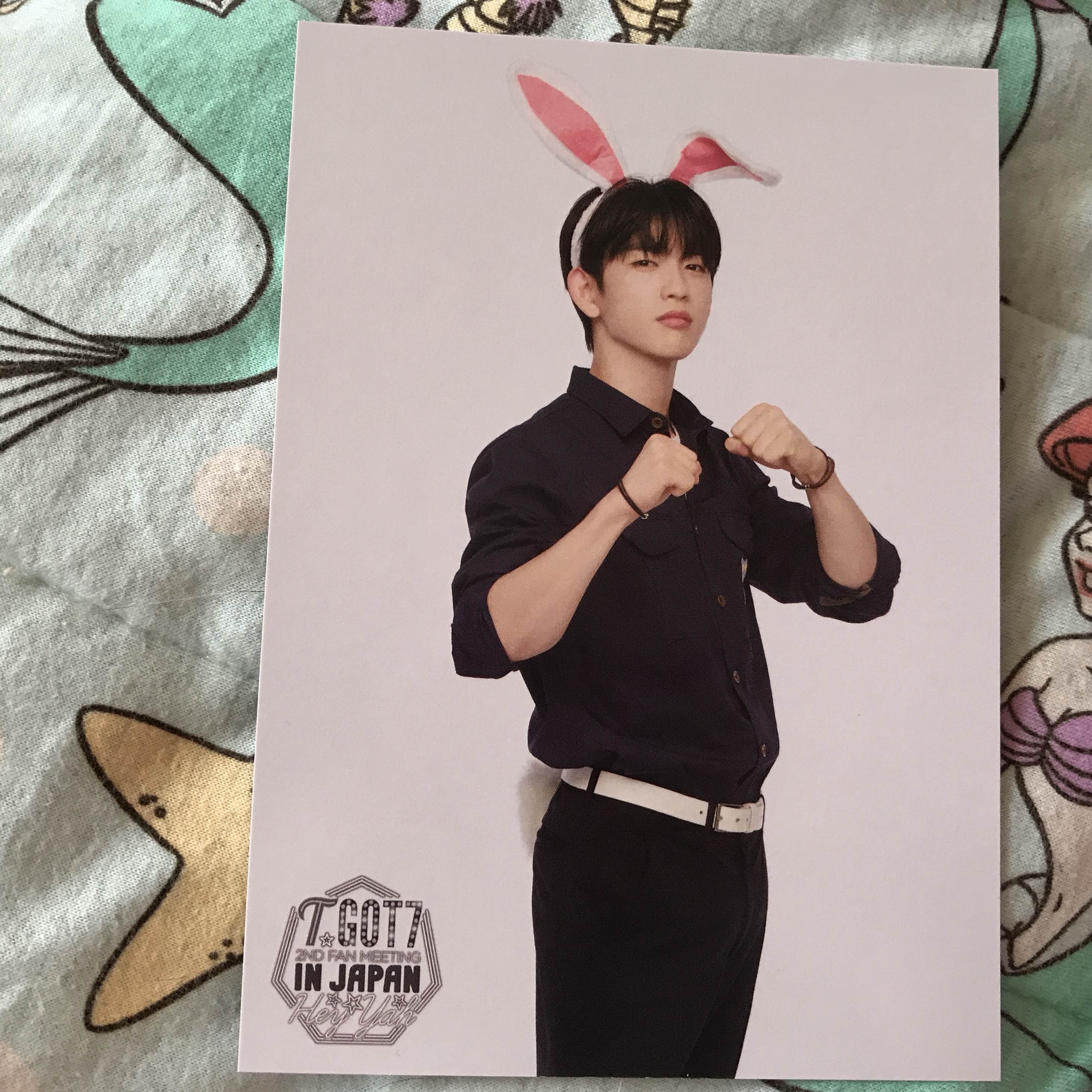 Jinyoung bunny trading card