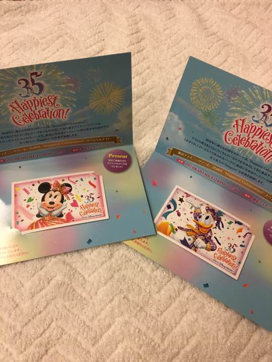 ディズニーランド35周年 スペシャルナイト ペアチケット