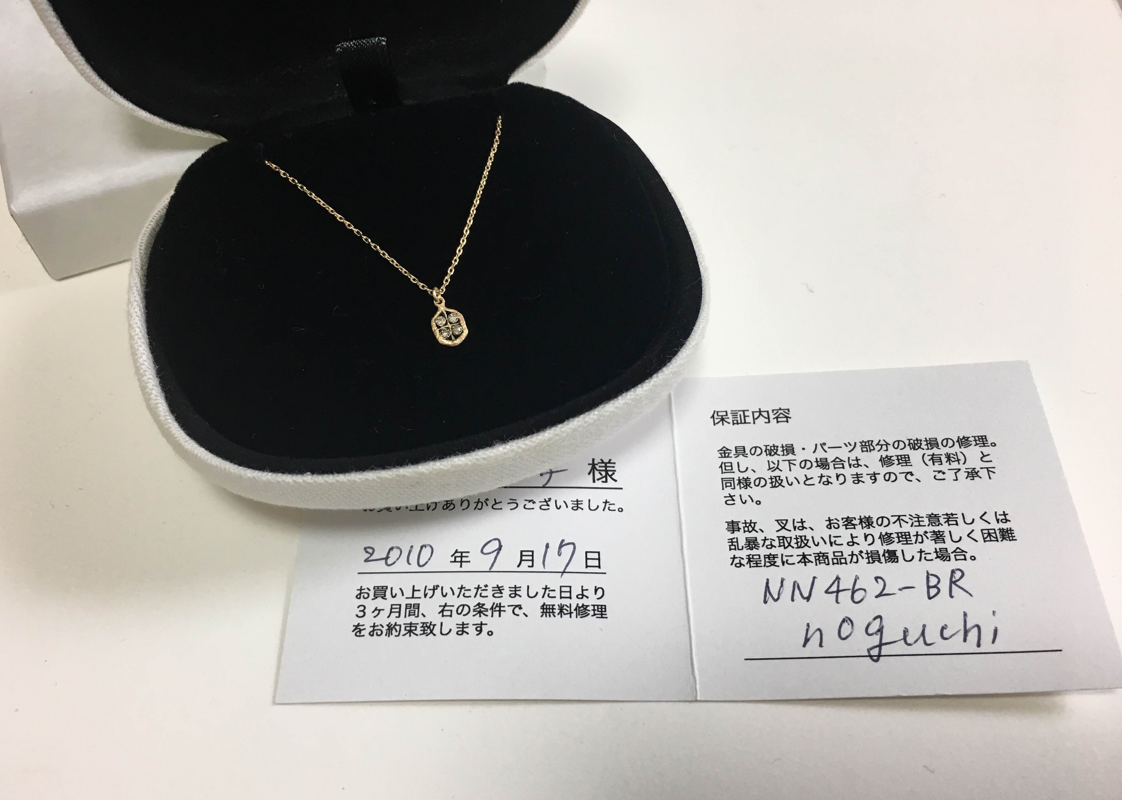 ⚫︎noguchi bijoux ⚫ ブラウンダイヤネックレス