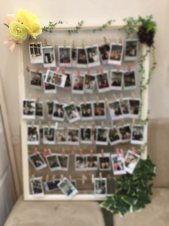 チェキホルダー 結婚式 ウェルカムスペース