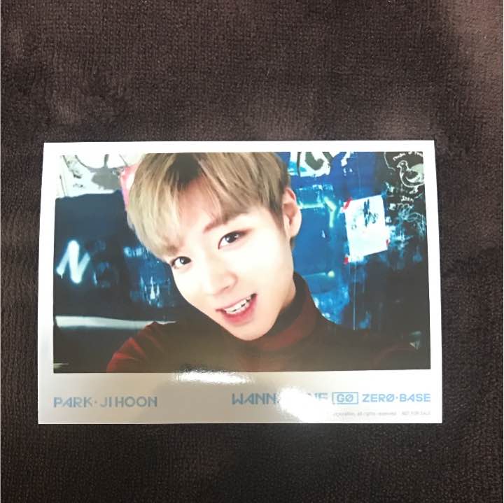 Wanna One Zero Base Jihoon Photocard