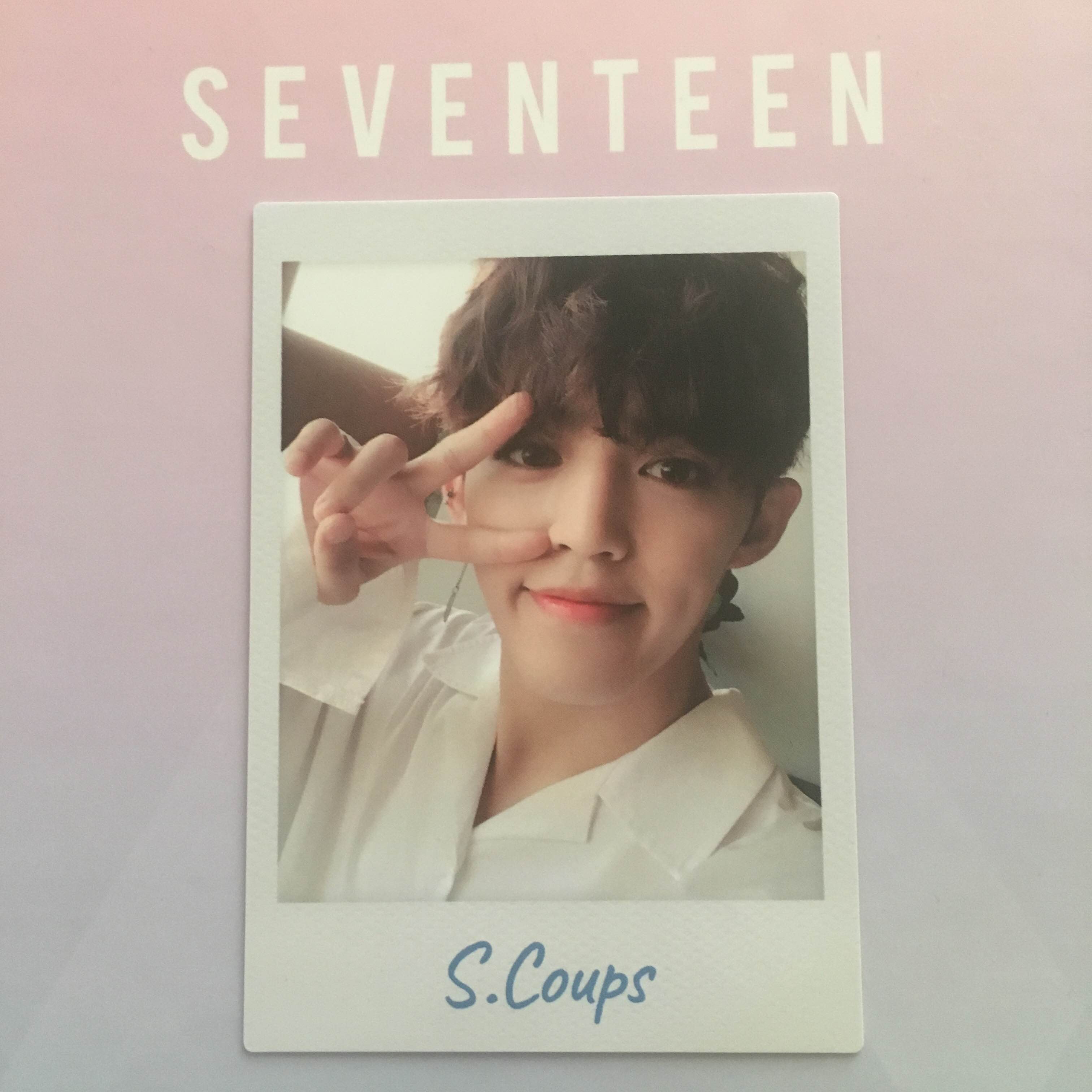 Seventeen S.Coups Polaroid Diamond Edge Photocard