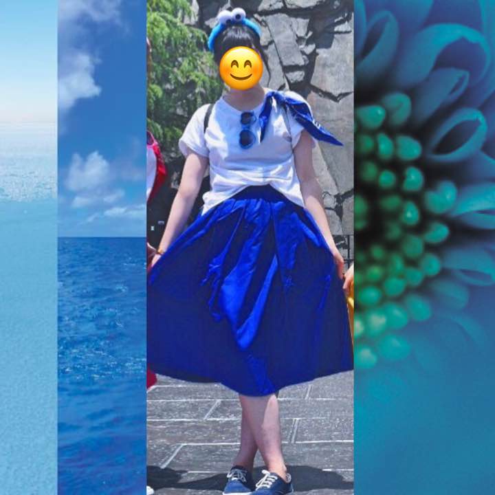 USJ クッキーモンスター コーデ 夏 *スカート*