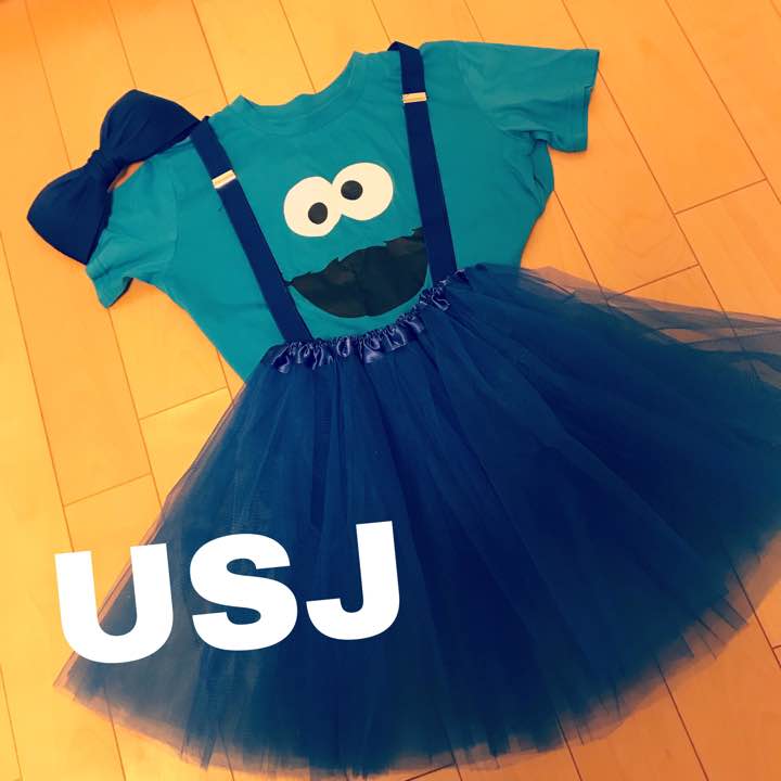 USJ ユニバ クッキーモンスターコーデ 4点セット♡