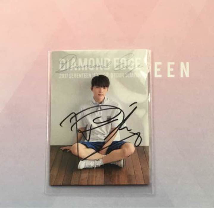 Signed Dino photocard