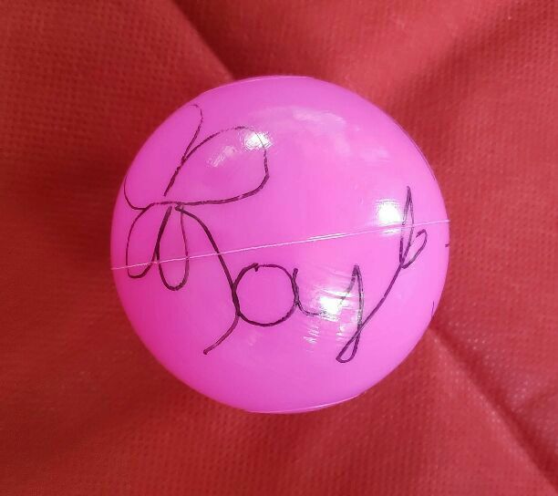 Joy signed ball