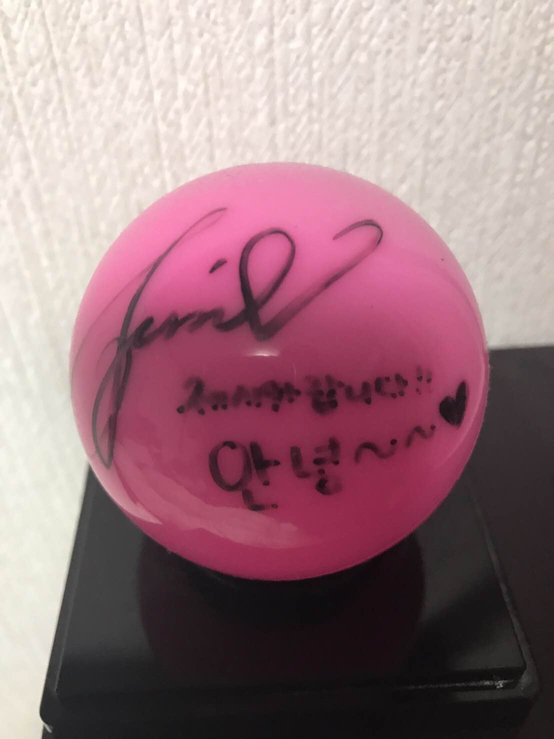 Jessica signed ball