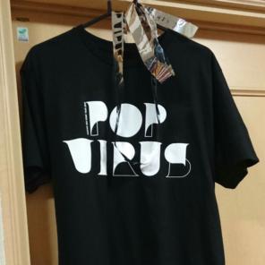 星野源 pop virus Tシャツ Lサイズ 美品 銀テープ付